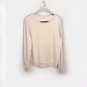 Esby Apparel Sweater Size Large Heather Light Pink Round Neck Long Sleeve